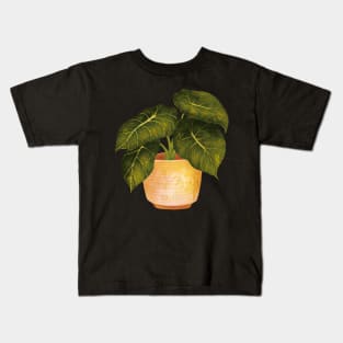 Philodendron Houseplant Kids T-Shirt